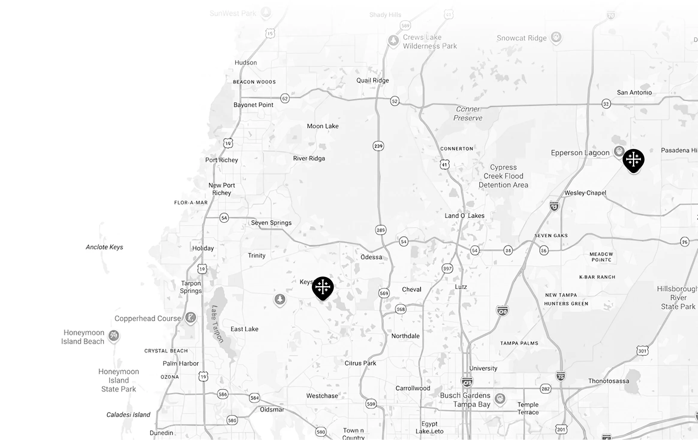 Keystone Bible Church locations map
